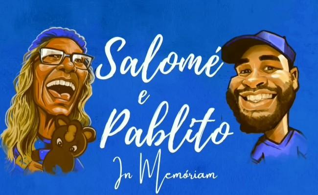 Salom e Pablito foram homenageados por Das Quebradas com ttulo da 'msica do acesso' do Cruzeiro