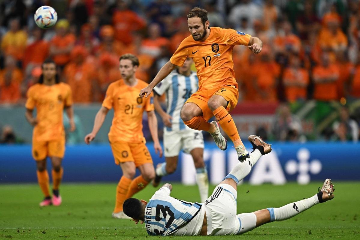 Fotos do jogo entre Holanda e Argentina, pelas quartas de final da Copa do Mundo do Catar