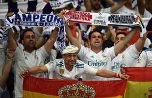 Torcidas de Real Madrid e Liverpool encheram o estdio Olmpico, de Kiev, na final da Champions