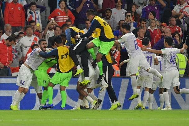 2018: River Plate empatou por 2 a 2 com o Al-Ain dos Emirados Árabes e caiu por 5 a 4 nos pênaltis