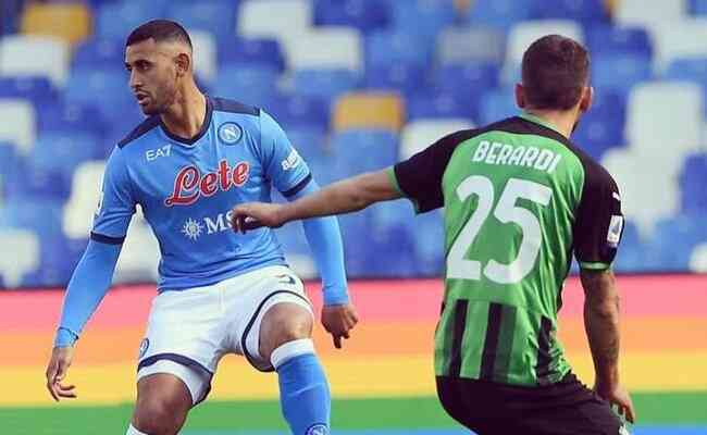 Napoli marcou 4 gols no primeiro tempo contra o Sassuolo