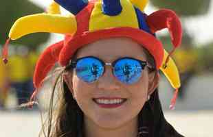 Torcedores do Equador no jogo de abertura da Copa do Mundo