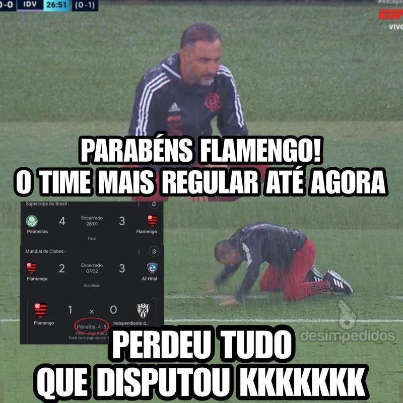 Flamengo perde nos pnaltis para o Independiente del Valle e fica com o vice na Recopa Sul-Americana; veja os memes