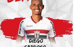 O Botafogo-SP anunciou a contratao do atacante Diego Cardoso, que estava no Guarani