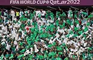 Polnia x Arbia Saudita: fotos da torcida no jogo da Copa do Mundo