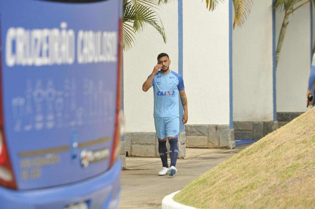 Imagens do treino do Cruzeiro antes do segundo duelo da final da Copa do Brasil, contra o Corinthians, em So Paulo