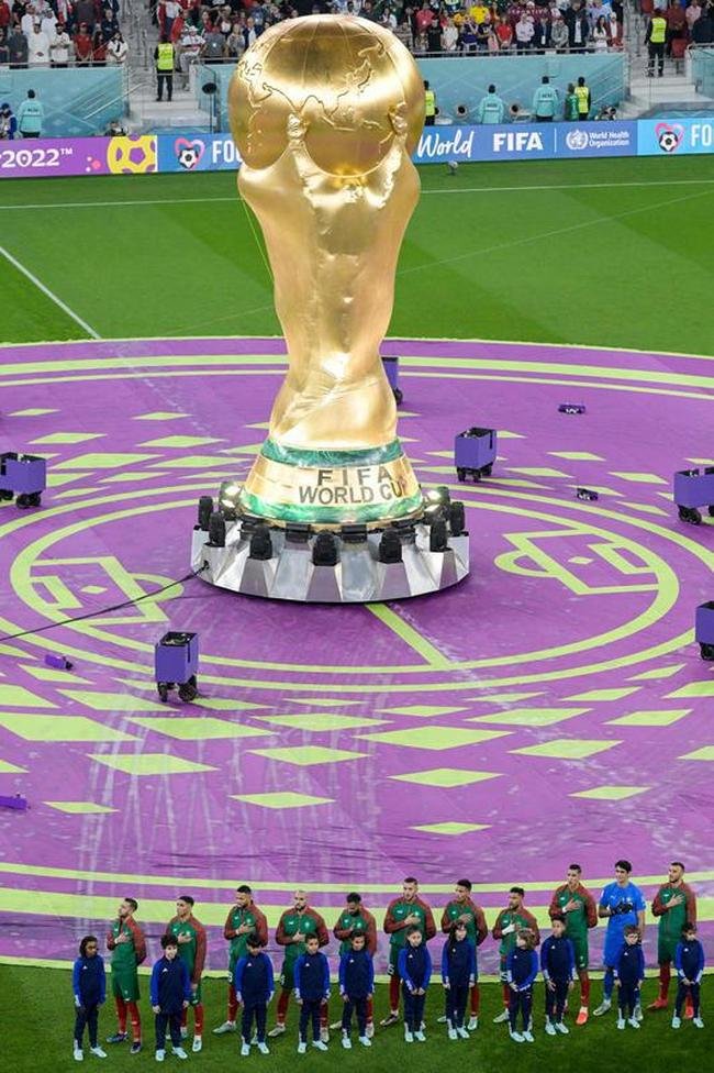 Fotos do jogo entre Marrocos e Portugal no Est�dio Al-Thumama, no Catar, pela Copa do Mundo de 2022