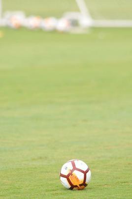 Cruzeiro treina com bola da Copa Libertadores (Juarez Rodrigues/EM D.A Press)