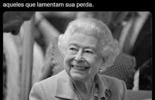 Postagem do Bournemouth - Todos no AFC Bournemouth esto extremamente tristes ao saber do falecimento de Sua Majestade a Rainha, Elizabeth II. Nossos pensamentos esto com a famlia real e aqueles que lamentam sua perda.