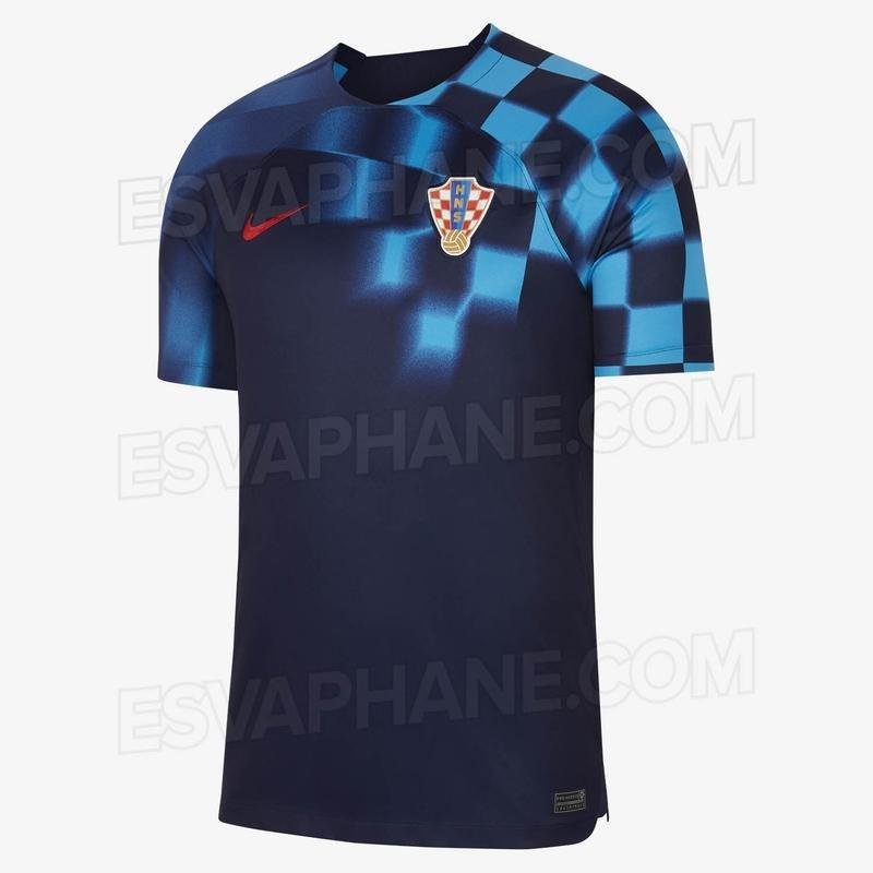 A provvel camisa II da Crocia para Copa do Mundo foi desenvolvida pela Nike e divulgada de forma antecipada pelo portal Esvaphane