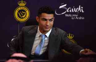 Cristiano Ronaldo foi apresentado pelo Al-Nassr, da Arbia Saudita, nesta tera-feira (3/1)