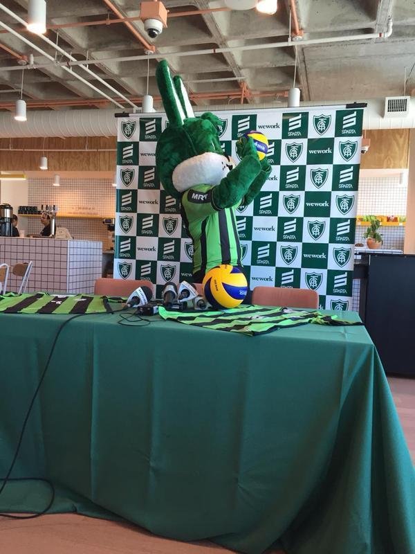 Imagens do lanamento da parceria entre Amrica e Montes Claros