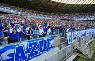 Fotos da torcida do Cruzeiro no jogo contra o Sampaio Corrêa