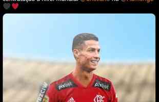 Torcedores brasileiros aproveitaram a sada de CR7 do Manchester United para fazerem memes na internet