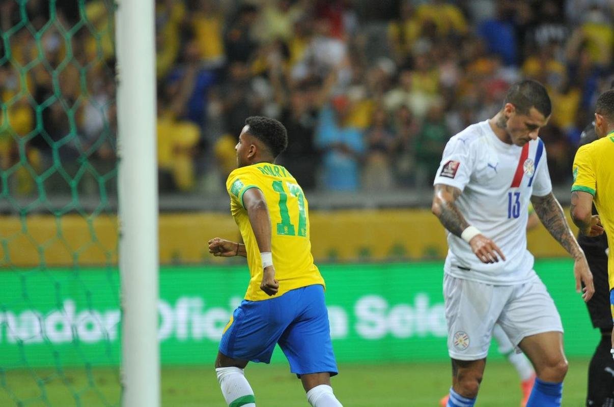 Brasil goleou o Paraguai por 4 a 0 no Mineiro, em BH, pelas Eliminatrias da Copa do Mundo, com gols de Raphinha, Philippe Coutinho, Antony e Rodrygo