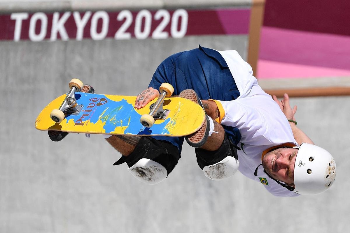 Pedro Barros conquistou a medalha de prata no skate park
