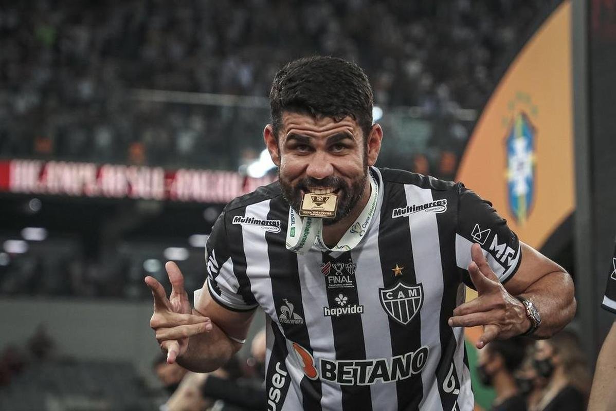 Diego Costa foi anunciado pelo Atltico em agosto de 2021. Ele j havia disputado duas edies de Copa do Mundo: 2014 e 2018. 
