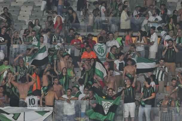 Imagens da comemorao do Amrica com a conquista do ttulo