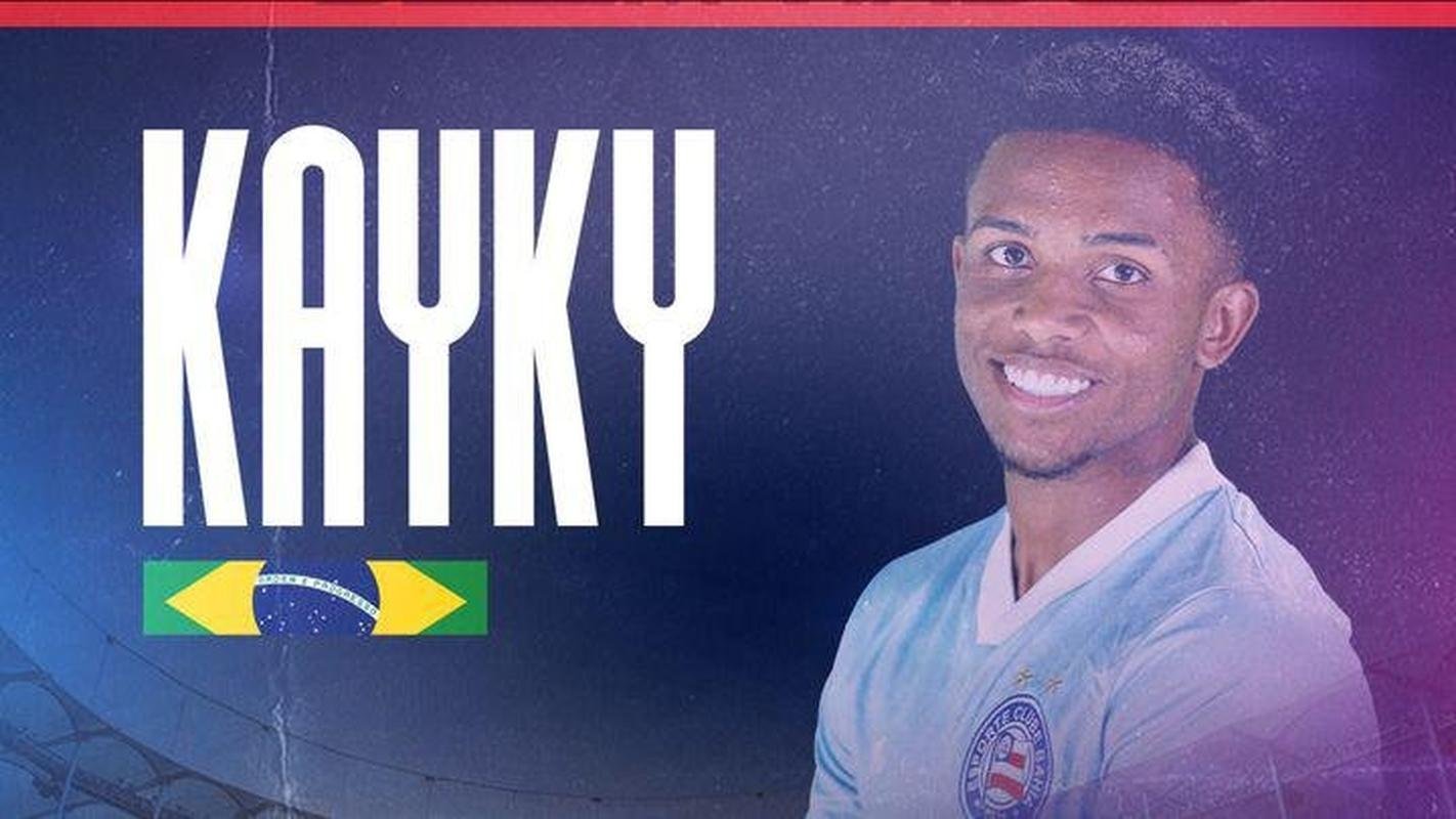 Bahia anunciou o atacante Kayky