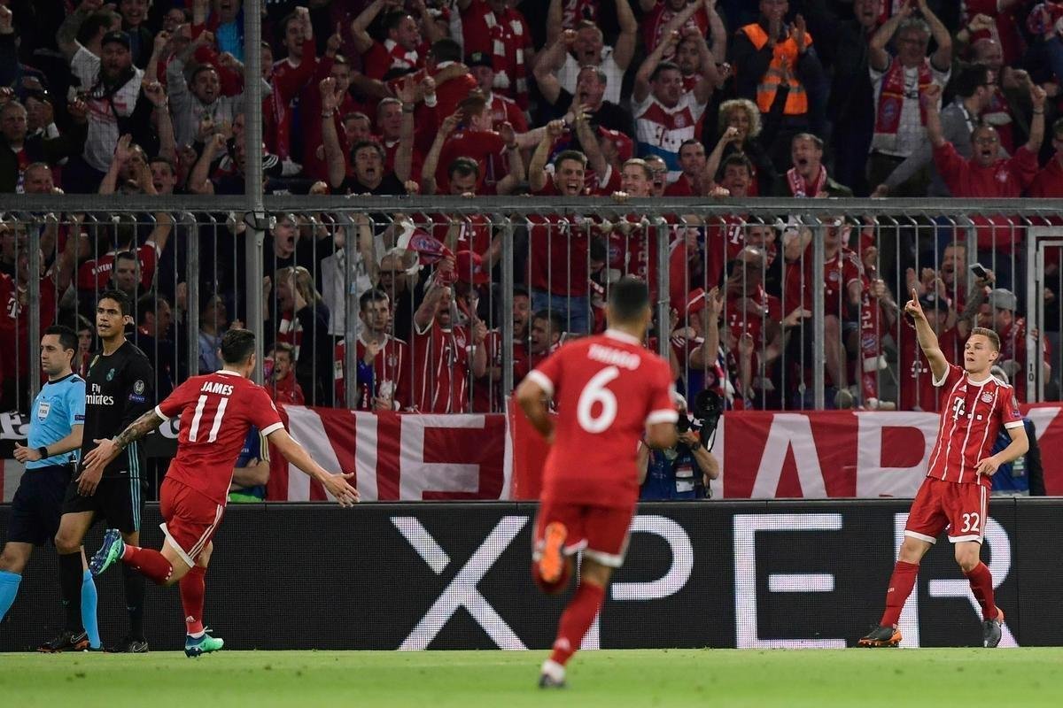 Com Joshua Kimmich, o Bayern marcou o primeiro gol da partida