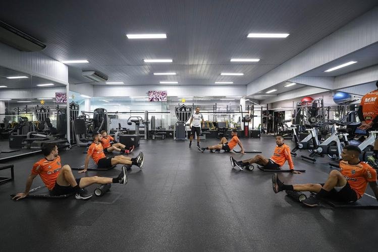 Fotos do treino do Atlético antes da viagem para a Argentina