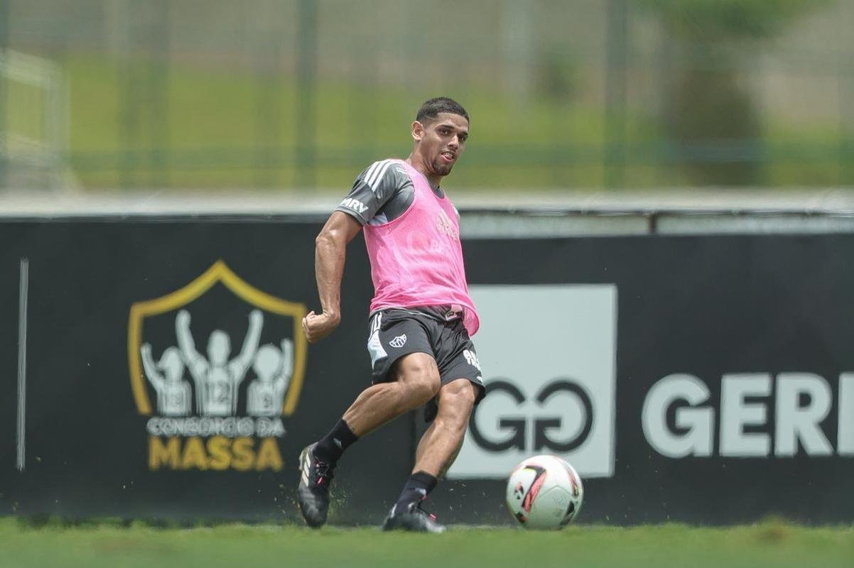 Treino tcnico do Atltico.