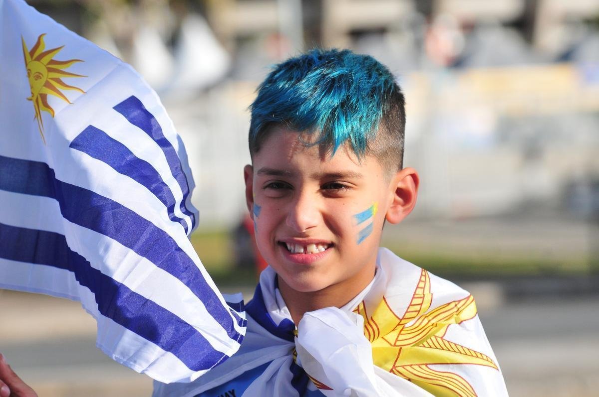Torcedores nos arredores do Mineiro antes de Uruguai x Equador
