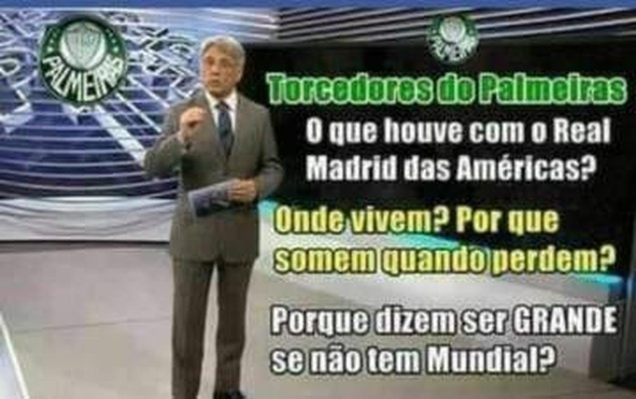 Diversos memes tomaram conta das redes sociais aps a eliminao do Palmeiras na Libertadores