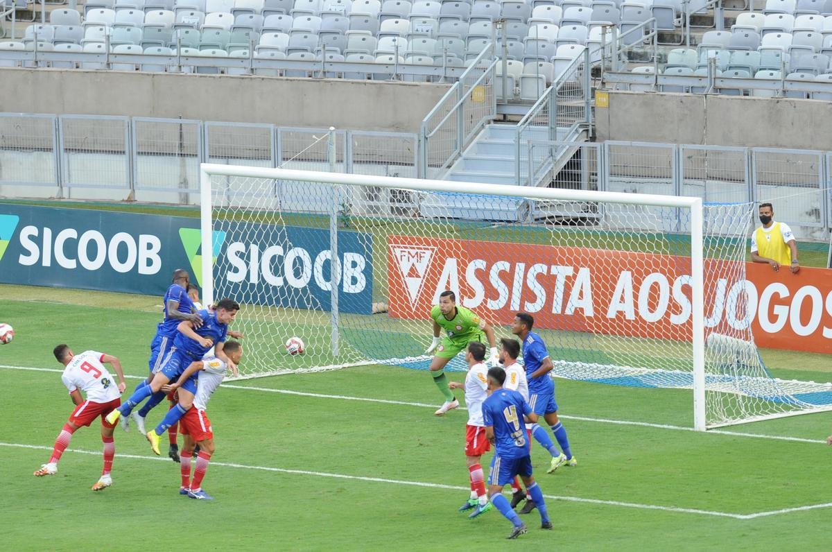 Fotos do empate por 0 a 0 entre Cruzeiro e Tombense, no Mineiro, em Belo Horizonte, pela sexta rodada do Campeonato Mineiro de 2021. Goleiro cruzeirense Fbio pegou um pnalti cobrado por Paulinho Dias e evitou o revs.