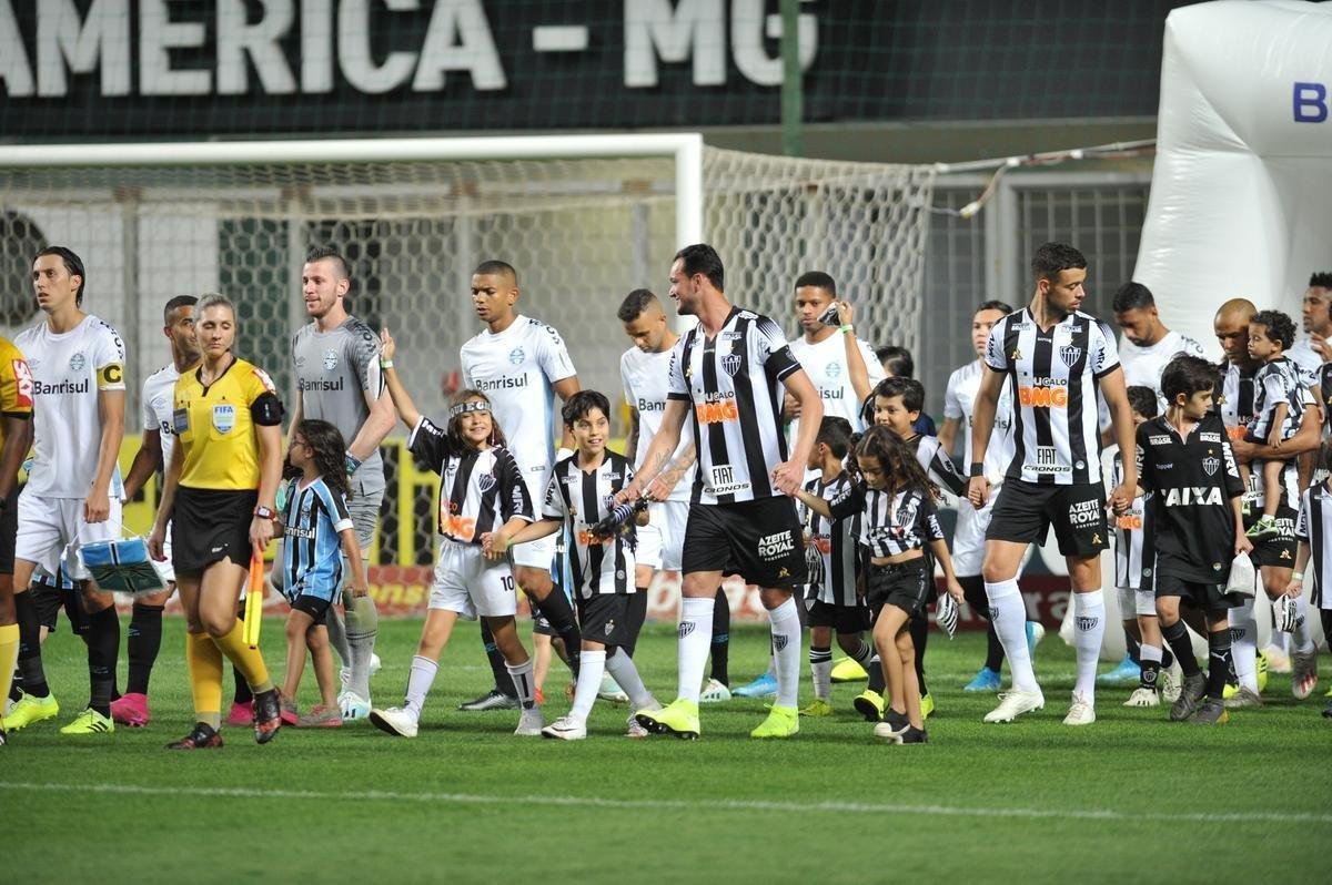 Fotos do jogo entre Atltico e Grmio