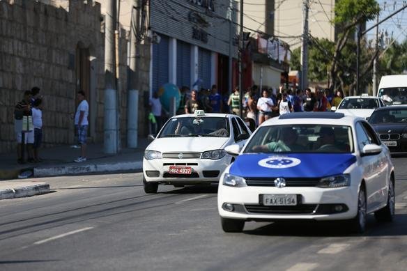 Torcida do Cruzeiro no clssico contra o Atltico no Mineiro