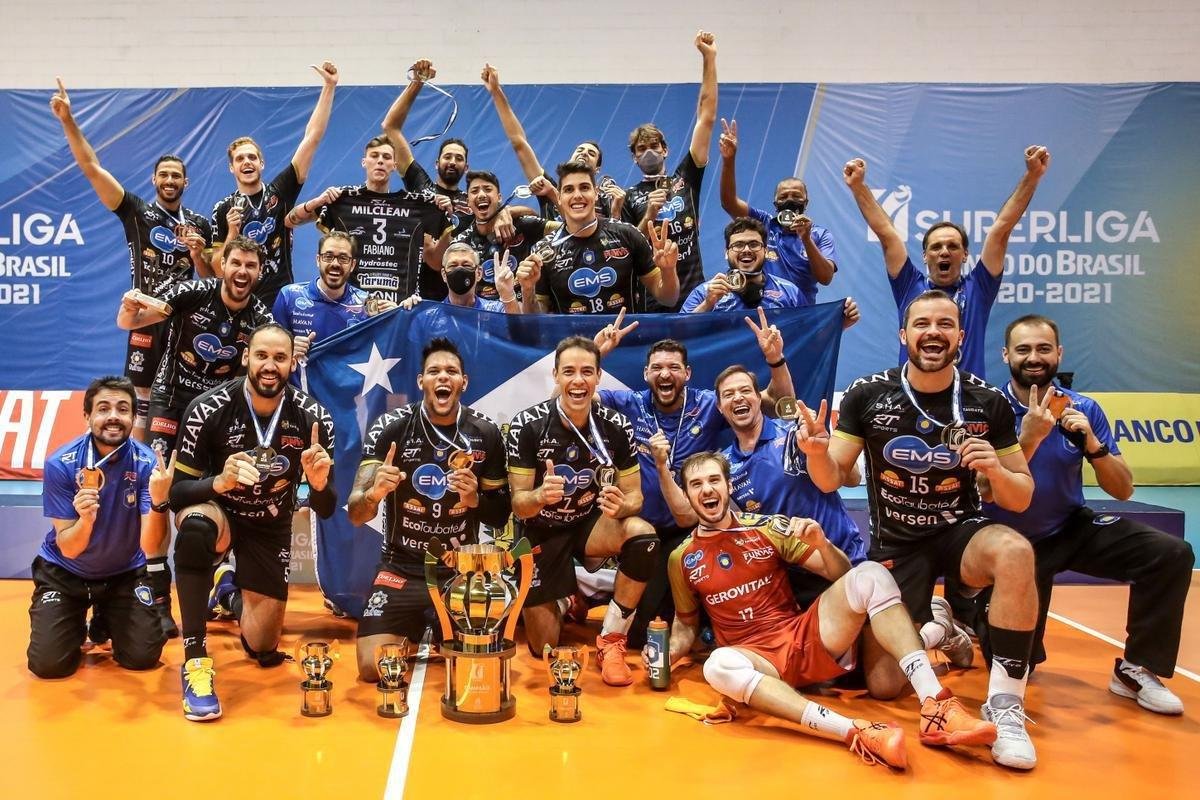 Minas no resistiu ao poderoso Taubat, perdeu por 3 sets a 0 e terminou a Superliga como vice-campeo