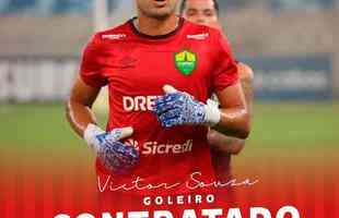 O CRB anunciou a contratao do goleiro Victor Souza, que estava no Cuiab