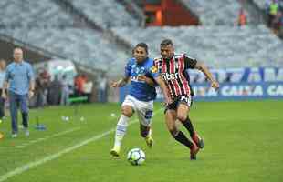 Fotos do jogo entre Cruzeiro e So Paulo