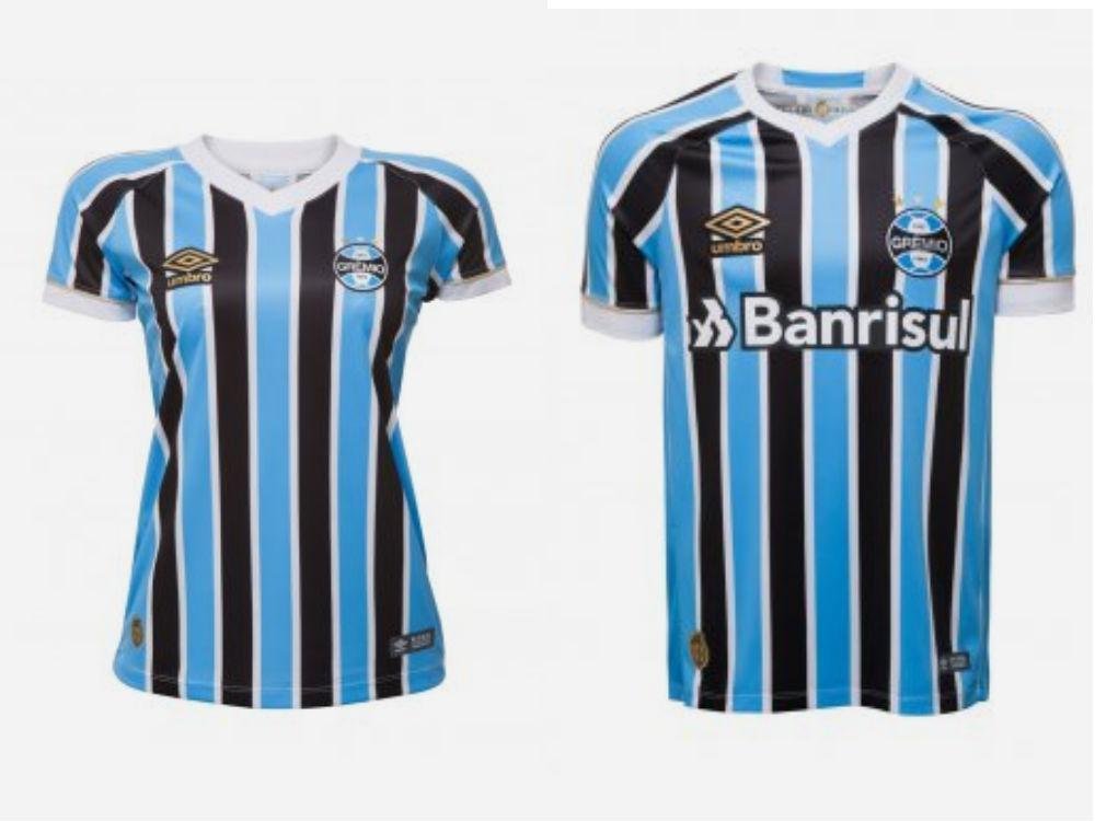 Grmio. Camisa Feminina: R$ 199,90 / Camisa Masculina: R$ 249,90