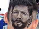 Corte de cabelo com rosto de Messi viraliza com Argentina na final da Copa