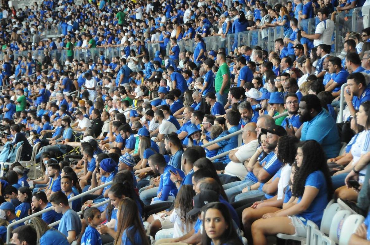 Fotos da torcida do Cruzeiro, no Mineiro, na partida contra a Ponte Preta pela 13 rodada da Srie B do Campeonato Brasileiro. Mineiro recebeu grande pblico mais uma vez