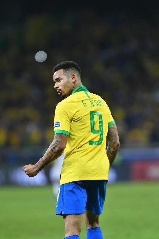 Fotos da vitria do Brasil sobre a Argentina, por 2 a 0, no Mineiro, pela semifinal da Copa Amrica; Gabriel Jesus e Firmino marcaram os gols da seleo em BH