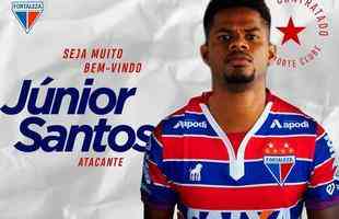 O Fortaleza anunciou a contratao do atacante Jnior Santos