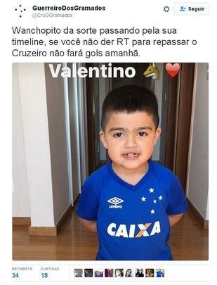 Filho de Ramón Ábila, pequeno Valentino, de 2 anos, herdou apelido do pai e virou 'Wanchopito'