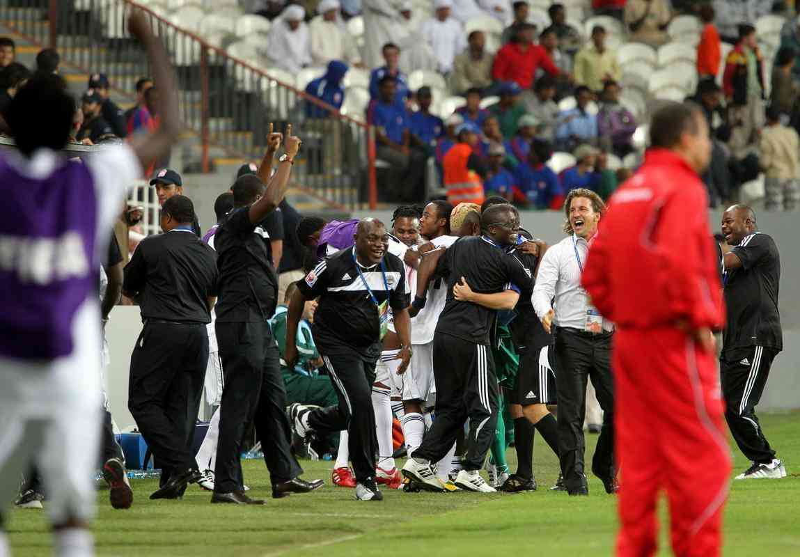 2010: Internacional perdeu por 2 a 0 para o TP Mazembe, do Congo, nas semifinais. Na deciso, a Inter de Milo fez 3 a 0 nos africanos e se sagrou campe.
