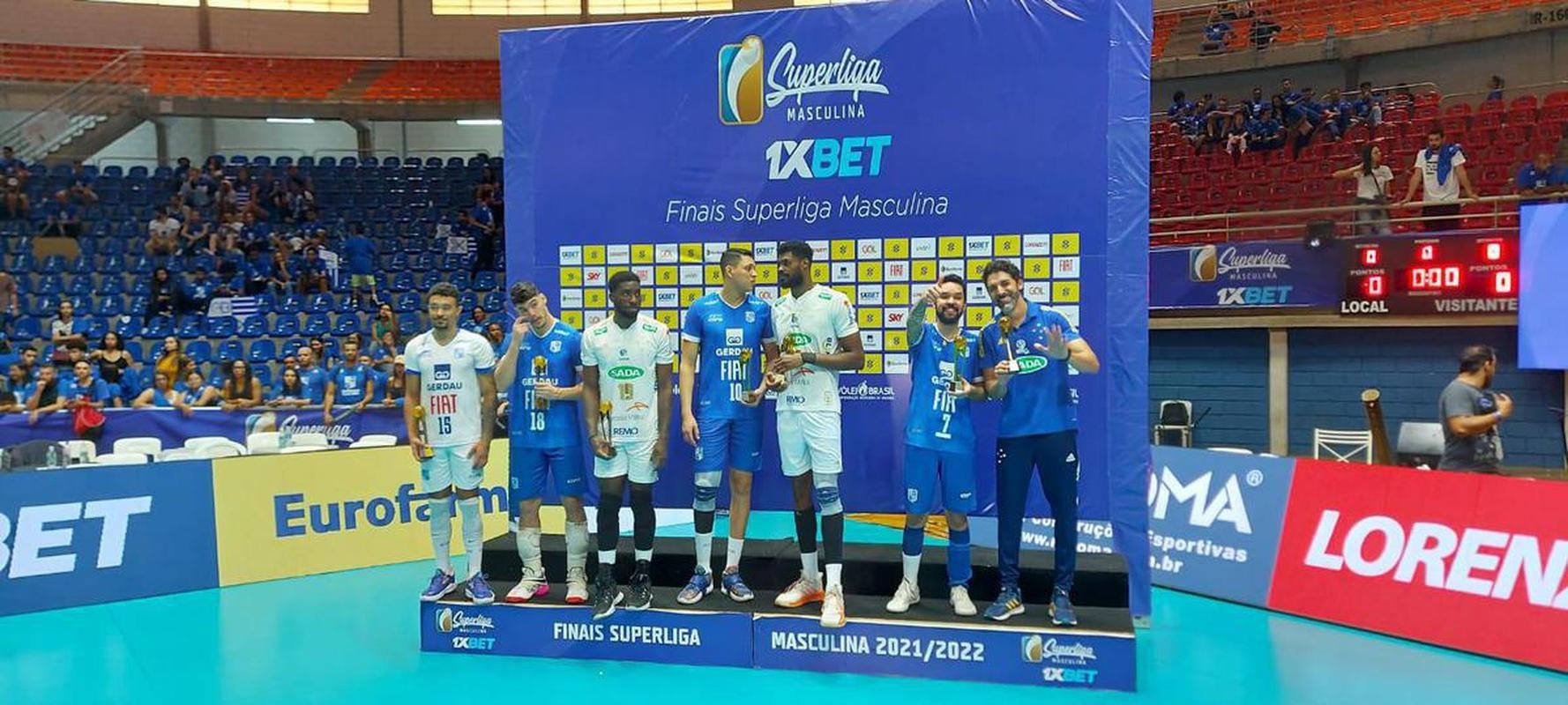 Cruzeiro venceu o Minas por 3 sets a 0 e faturou o stimo ttulo da Superliga Masculina