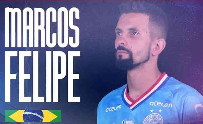 Bahia anuncia contratao de Marcos Felipe, stima novidade para 2023