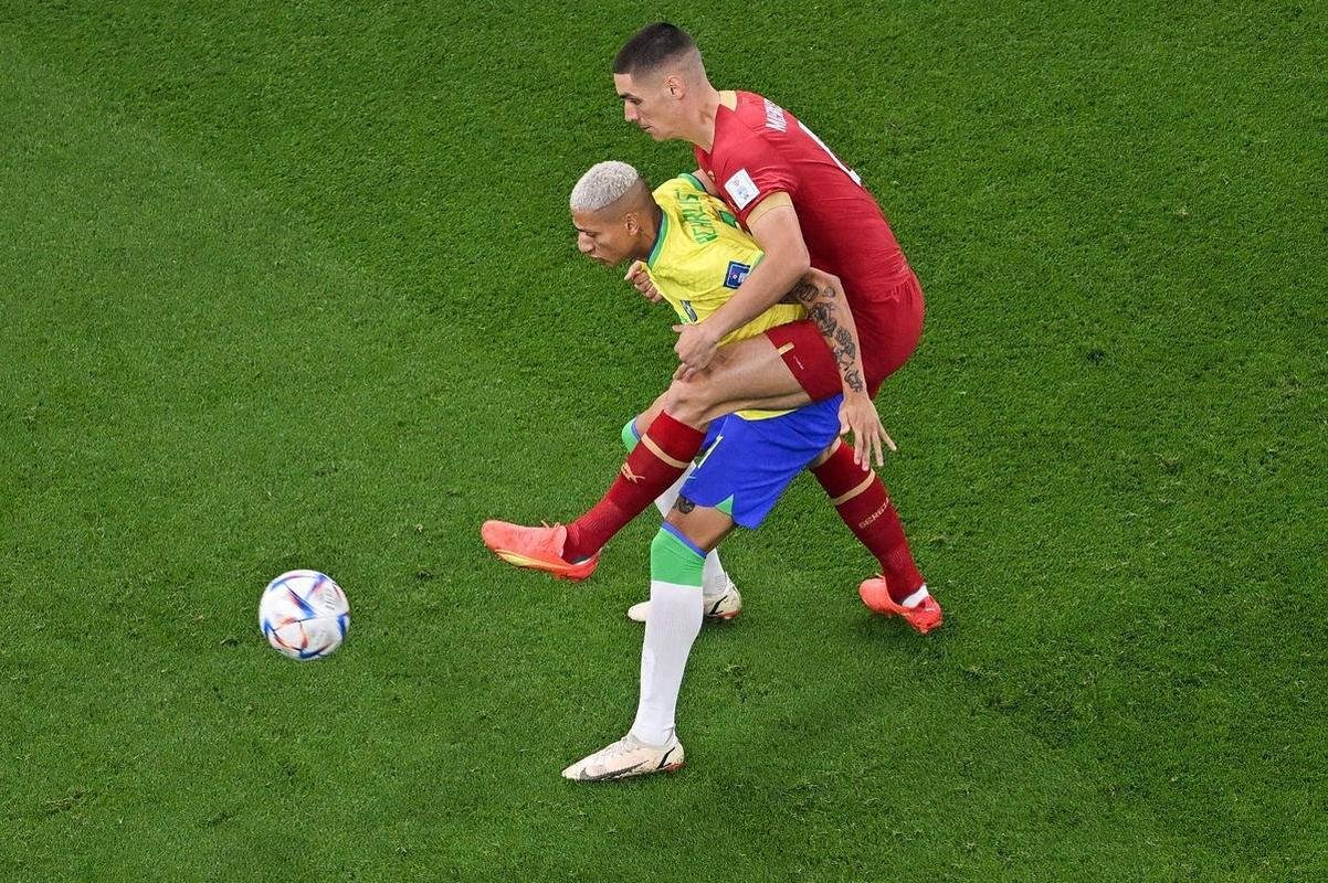 Imagens do duelo entre Brasil e Srvia, no estdio Lusail, pela 1 rodada do Grupo G da Copa do Mundo do Catar