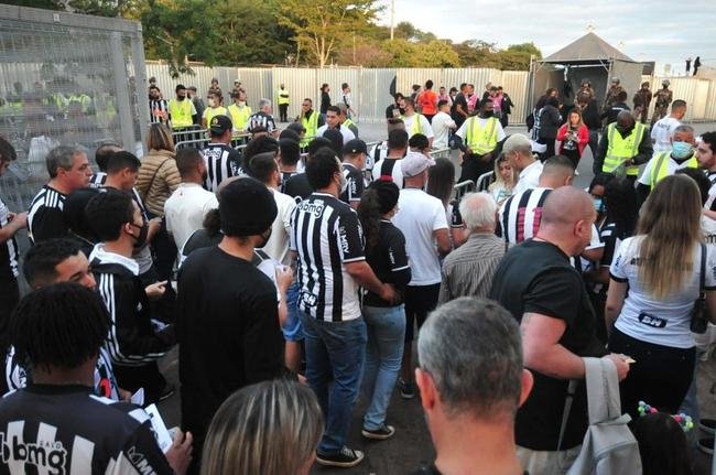 Fotos da chegada da torcida do Atl�tico ao Mineir�o para o jogo contra o Emelec pelas oitavas de final da Copa Libertadores de 2022