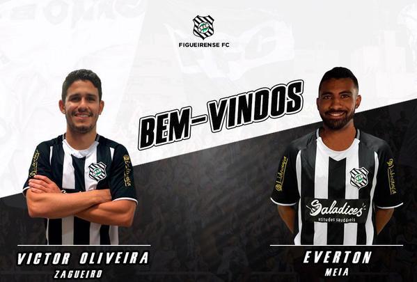 O Figueirense anunciou as contrataes do zagueiro Victor Oliveira, que estava no Paysandu, e do meia Everton, que estava na Ponte Preta