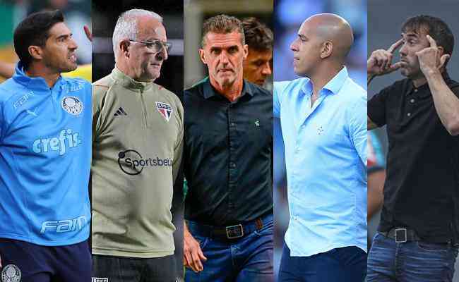 Abel Ferreira, Dorival Jnior, Vagner Mancini, Pepa e Eduardo Coudet so treinadores dos principais clubes do Brasil
