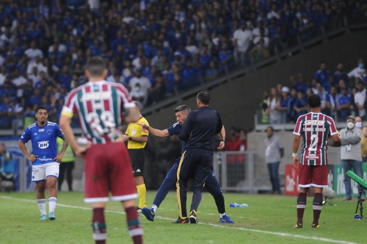 Fotos do jogo de volta das oitavas de final da Copa do Brasil, no Mineiro, entre Cruzeiro e Fluminense (Juarez Rodrigues/EM/DAPress)