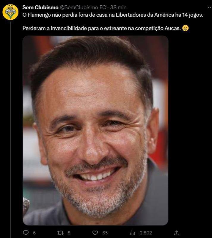 Aps a derrota do Flamengo, diversos memes circularam nas redes sociais