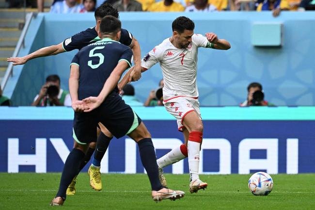 Fotos do jogo entre Tunsia e Austrlia, no Estdio Al Janoub, pela segunda rodada do Grupo D da Copa do Mundo do Catar